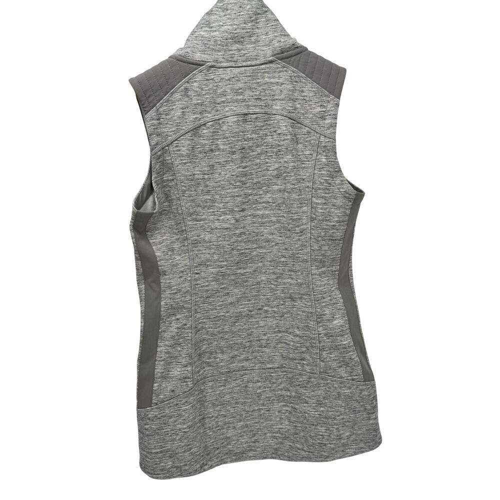 Athleta Jacket Womens XS Gray Stronger Vest Fleece Lined Full Zip Activewear - Picture 3 of 7
